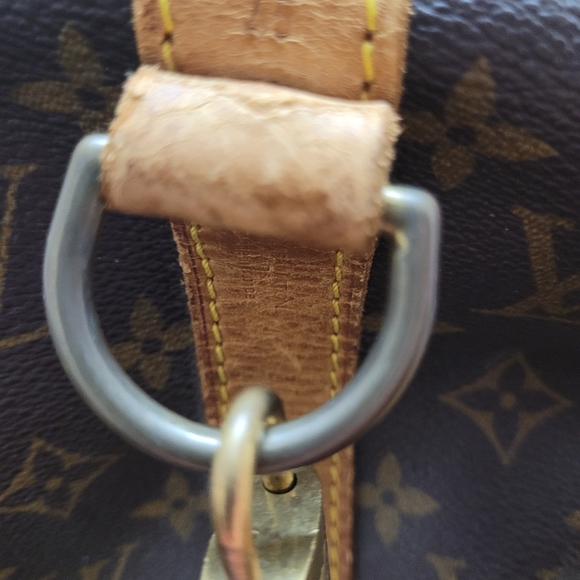 Auth vintage Louis Vuitton monogram keepall 45 (lock included with key) - Picture 7 of 13